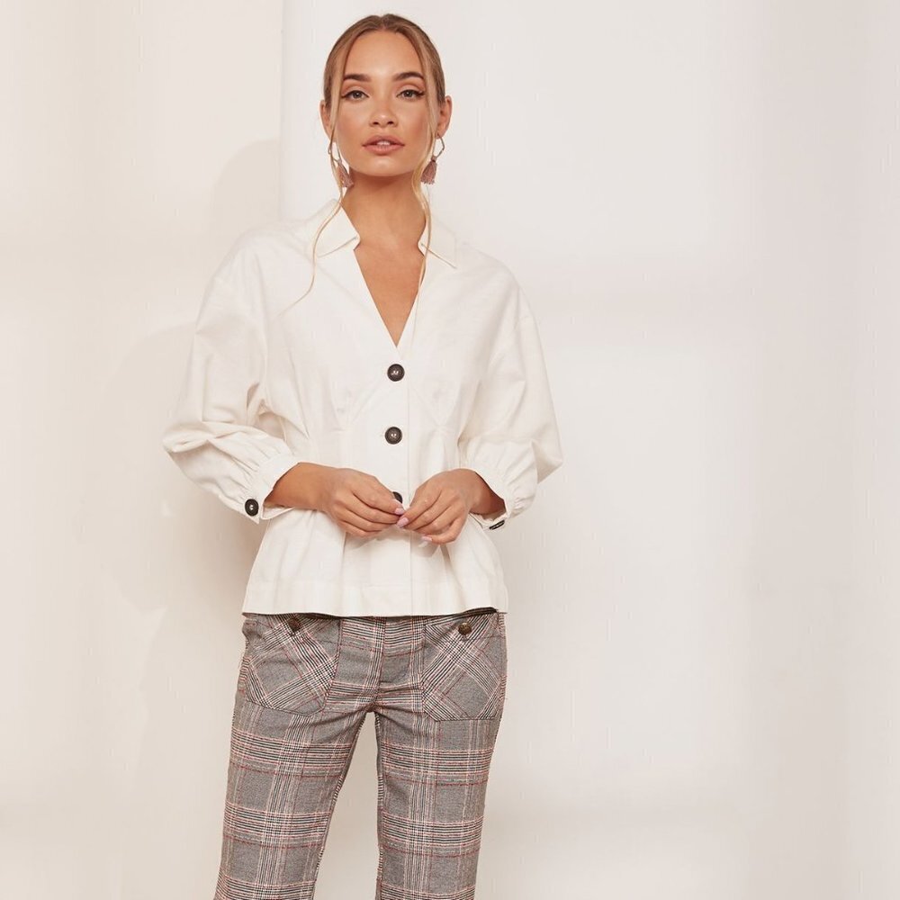 Free People | Night Moves Peplum Top